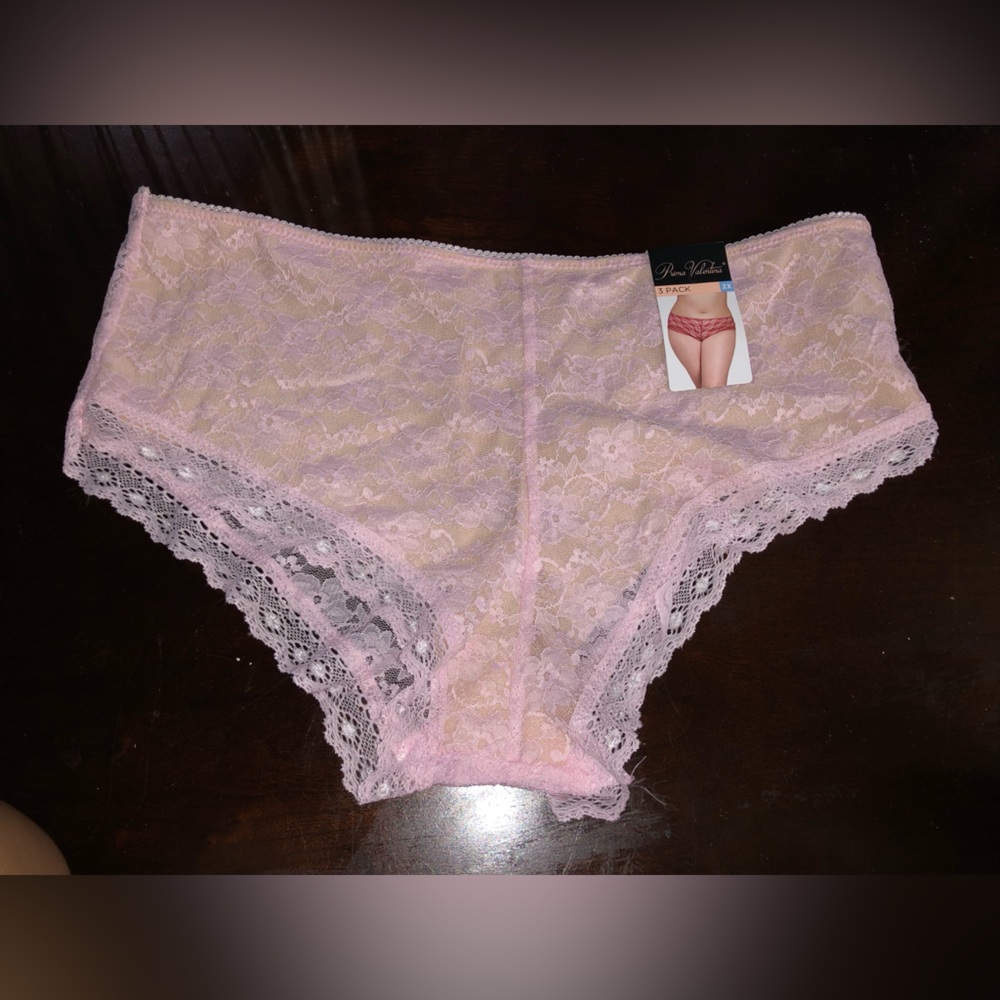 Pink 2XL lingerie lace underwear NEW